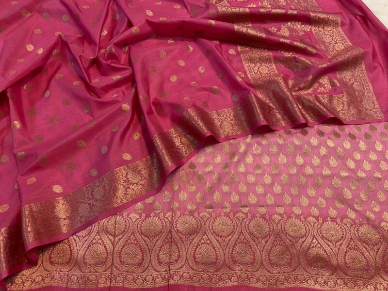 pink silk Banarasi Dupion silk suits