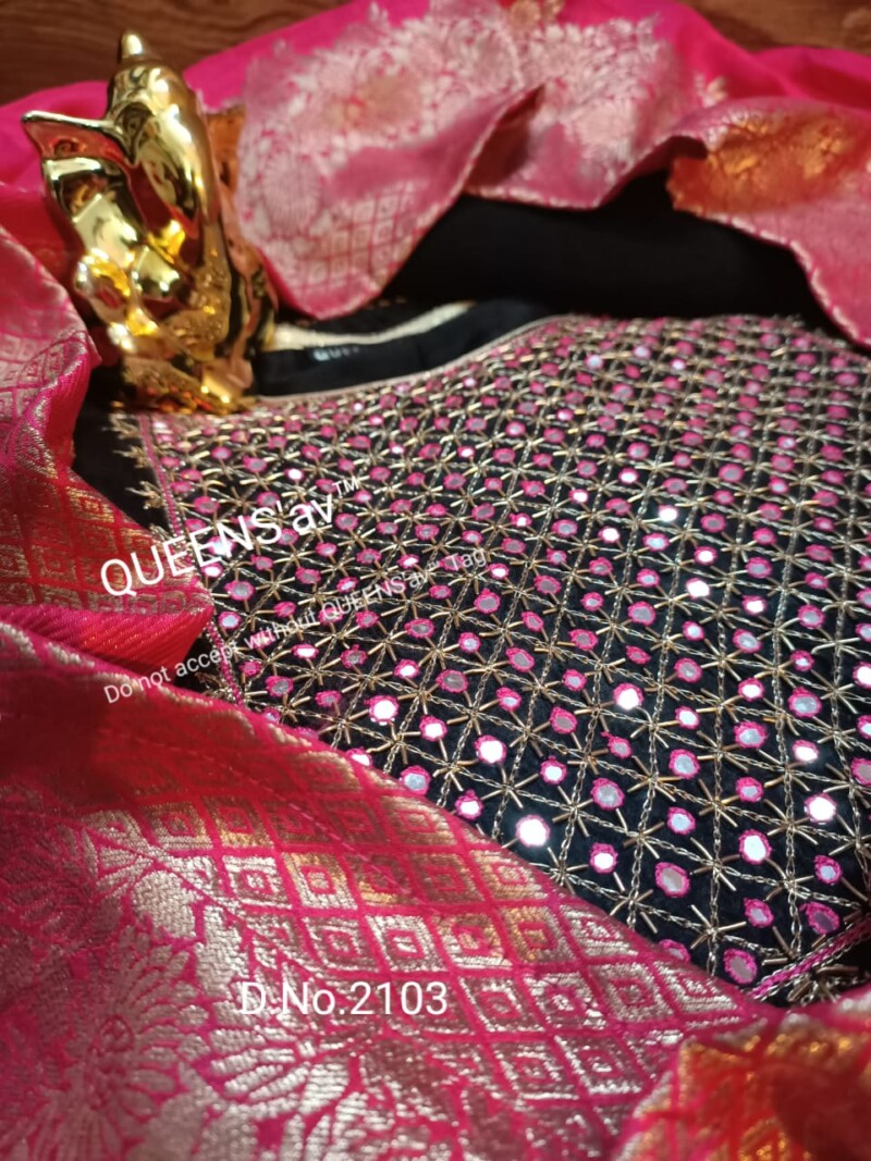 silk black n pink image 1