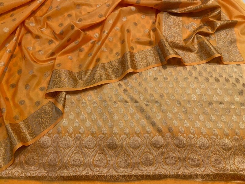 yellow silk Banarasi Dupion silk suits